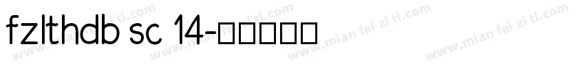 fzlthdb sc 14字体转换
